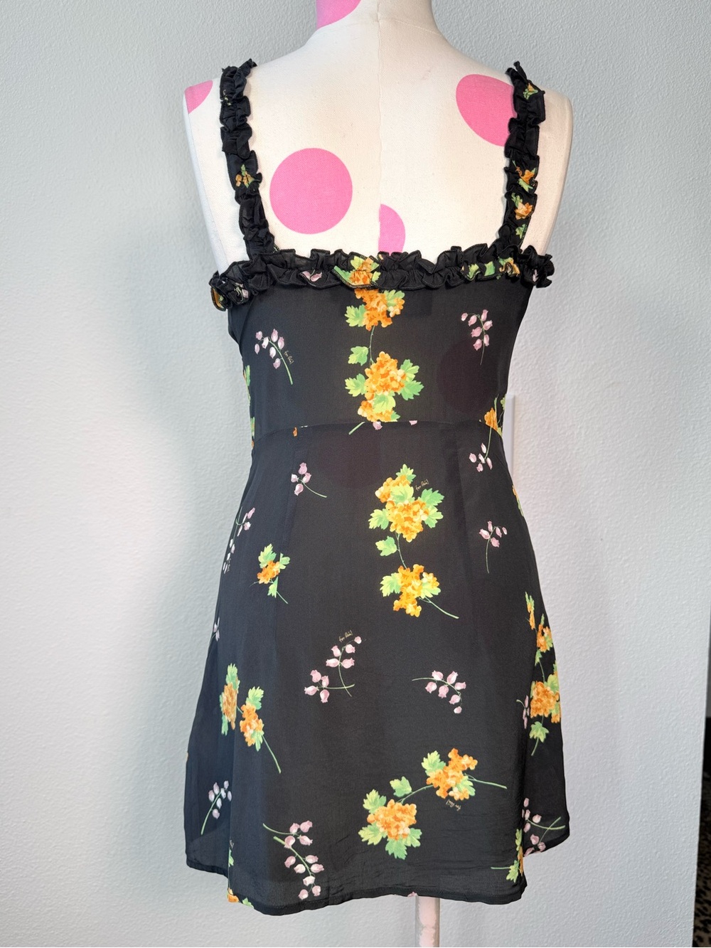 Realisation Par Julia Mini Dress in Blossom Floral Silk XS - Picture 8 of 13
